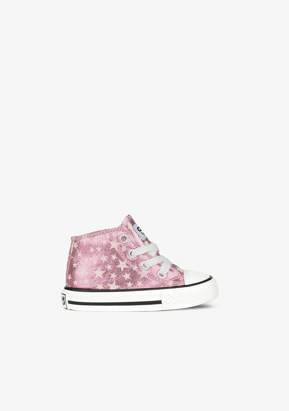 Baby's Pink Glows in the Dark Hi-Top Sneakers