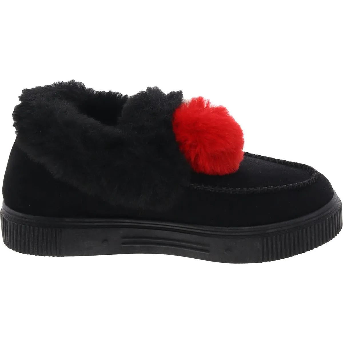 Journee Collection Womens Faux Suede Faux Fur Winter & Snow Boots
